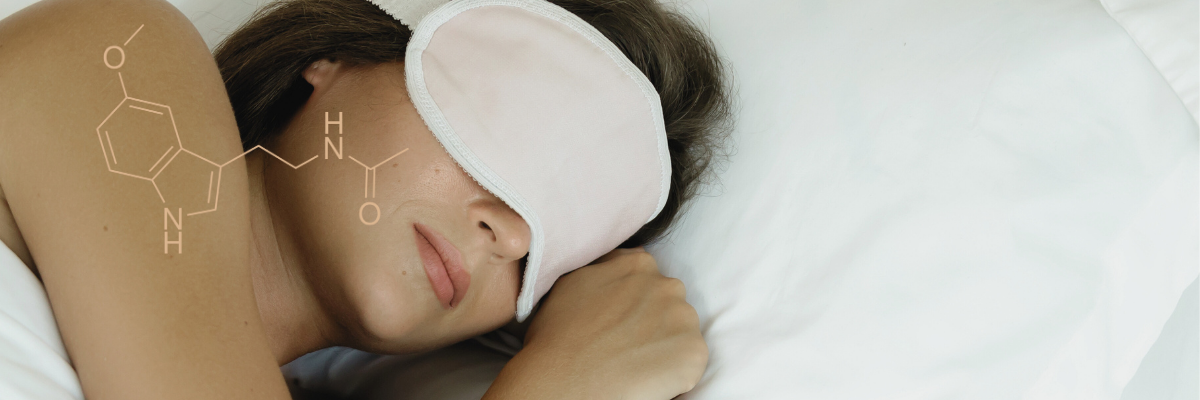 woman with eye mask sleeping peacefully after DoeZ deer milk sleep capsules